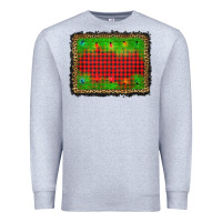 Heather Grey christmas lights background Premium Sweatshirt - AdoDesignShop