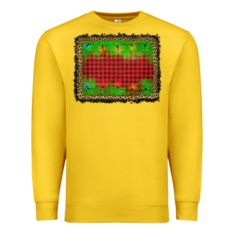 Christmas Lights Background Premium Sweatshirt by AdoDesignShop | Teevron