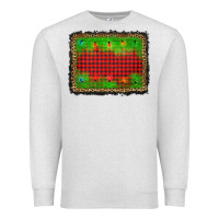 Oatmeal Heather christmas lights background Premium Sweatshirt - AdoDesignShop