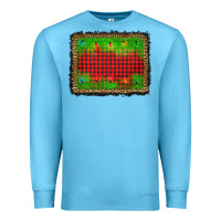 Ocean Blue christmas lights background Premium Sweatshirt - AdoDesignShop