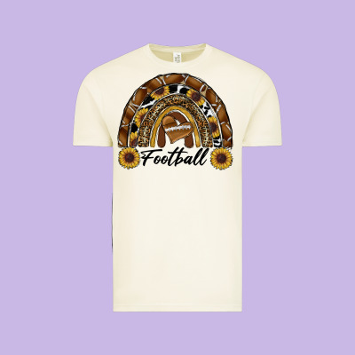 Vintage Tee football rainbow