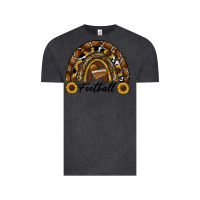 Vintage Black football rainbow Vintage Tee - RanaPortraitStore