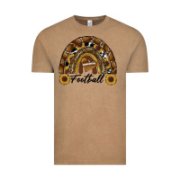 Vintage Coffee football rainbow Vintage Tee - RanaPortraitStore