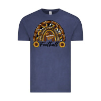 Vintage Denim football rainbow Vintage Tee - RanaPortraitStore