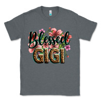 Charcoal Heather flowers blessed gigi Classic Tee - Zillion Design Studio
