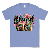 Colony Blue flowers blessed gigi Classic Tee - Zillion Design Studio