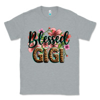 Heather Grey flowers blessed gigi Classic Tee - Zillion Design Studio