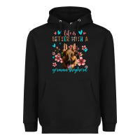 Black life is better with a german shepherd Heavyweight Hoodie - Jasminsmagicworld