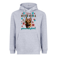 Heather Grey life is better with a german shepherd Heavyweight Hoodie - Jasminsmagicworld