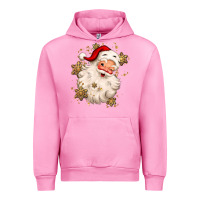 Fuchsia Pink Christmas santa claus Urban Hoodie - MaliasSmallBusiness