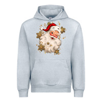 Heather Grey Christmas santa claus Urban Hoodie - MaliasSmallBusiness