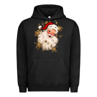 Pigment Black Christmas santa claus Urban Hoodie - MaliasSmallBusiness