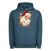 Pigment Midnight Navy Christmas santa claus Urban Hoodie - MaliasSmallBusiness
