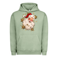 Pigment Oil Green Christmas santa claus Urban Hoodie - MaliasSmallBusiness