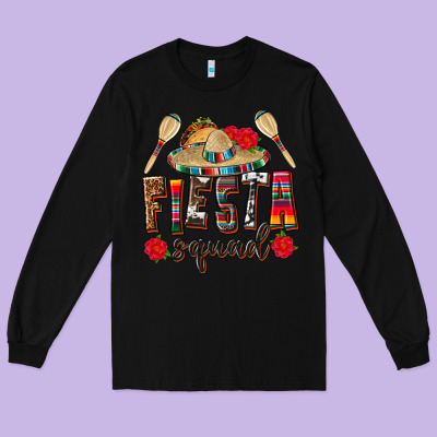 Mexico Fiesta Squad Long Sleeve Tee Designed By Texasbilliewilder