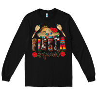 Black Mexico Fiesta Squad Long Sleeve Tee - texasbilliewilder