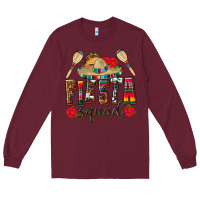 Burgundy Mexico Fiesta Squad Long Sleeve Tee - texasbilliewilder