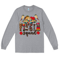 Heather Grey Mexico Fiesta Squad Long Sleeve Tee - texasbilliewilder