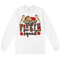 White Mexico Fiesta Squad Long Sleeve Tee - texasbilliewilder
