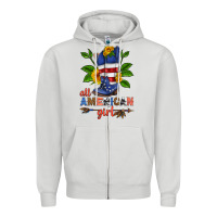 Dove Grey all american girl cowboy boot with sunflower Zipper Hoodie - HRA Design Shop