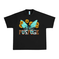 Black created with a purpose Urban Heavy Tee - texasbilliewilder