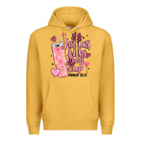 Mustard valentine jesus fills my cup Premium Hoodie - MaliasSmallBusiness
