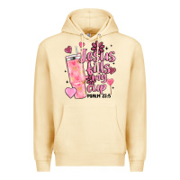 Pina Colada valentine jesus fills my cup Premium Hoodie - MaliasSmallBusiness