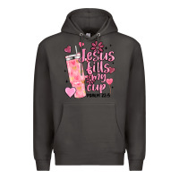 Smoke valentine jesus fills my cup Premium Hoodie - MaliasSmallBusiness