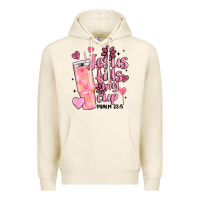 Tofu valentine jesus fills my cup Premium Hoodie - MaliasSmallBusiness