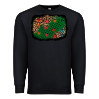 Black green buffalo plaid christmas background Premium Sweatshirt - AdoDesignShop