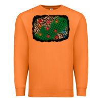 Carrot green buffalo plaid christmas background Premium Sweatshirt - AdoDesignShop