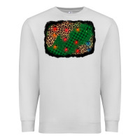 Dove Grey green buffalo plaid christmas background Premium Sweatshirt - AdoDesignShop