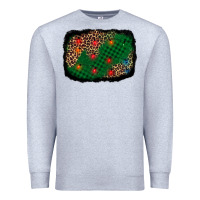Heather Grey green buffalo plaid christmas background Premium Sweatshirt - AdoDesignShop
