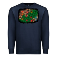 Navy green buffalo plaid christmas background Premium Sweatshirt - AdoDesignShop
