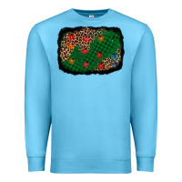 Ocean Blue green buffalo plaid christmas background Premium Sweatshirt - AdoDesignShop