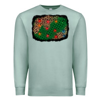 Seafoam green buffalo plaid christmas background Premium Sweatshirt - AdoDesignShop