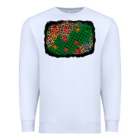White green buffalo plaid christmas background Premium Sweatshirt - AdoDesignShop