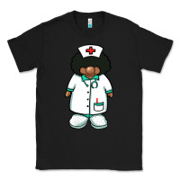 Black african nurse gnome afro hair Classic Tee - BarkalooDesign
