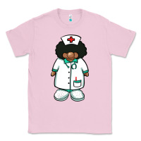 Bubblegum Pink african nurse gnome afro hair Classic Tee - BarkalooDesign