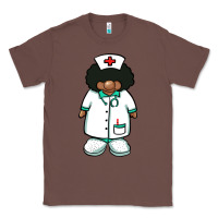 Chestnut african nurse gnome afro hair Classic Tee - BarkalooDesign