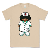 Mushroom african nurse gnome afro hair Classic Tee - BarkalooDesign