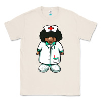 Natural african nurse gnome afro hair Classic Tee - BarkalooDesign