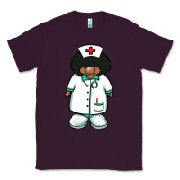 Plum african nurse gnome afro hair Classic Tee - BarkalooDesign