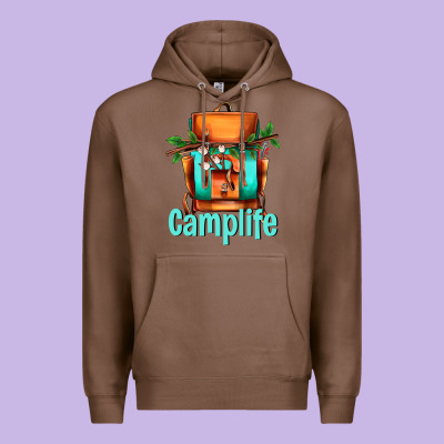 Camp Life Camp Backpack Premium Hoodie Designed By Adodesignshop