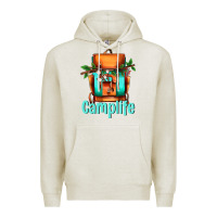 Oatmeal Heather camp life camp backpack Premium Hoodie - AdoDesignShop