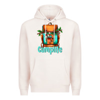 Pale Pink camp life camp backpack Premium Hoodie - AdoDesignShop