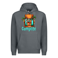 Rock camp life camp backpack Premium Hoodie - AdoDesignShop