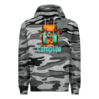 Slate Camo camp life camp backpack Premium Hoodie - AdoDesignShop
