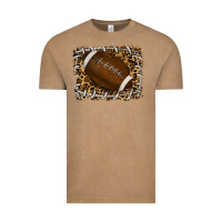 Vintage Coffee leopard american football backround Vintage Tee - RanaPortraitStore