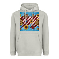 Moon Dust western star with sunflower seamless pattern Heavyweight Hoodie - BundleAndBundleShop